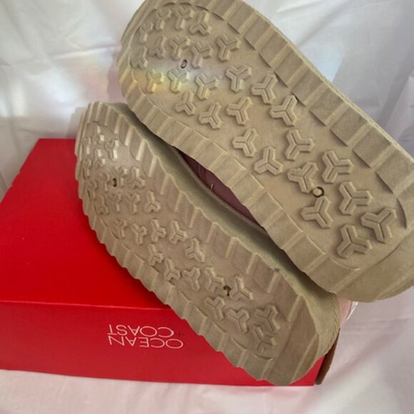 ocean + coast Women's Pink faux-suede lace-up ankle Boots, Size 10 (NEW) - Picture 6 of 7